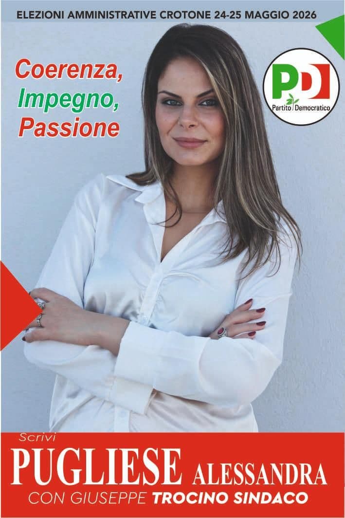 Manifesto elettorale Alessandra Pugliese