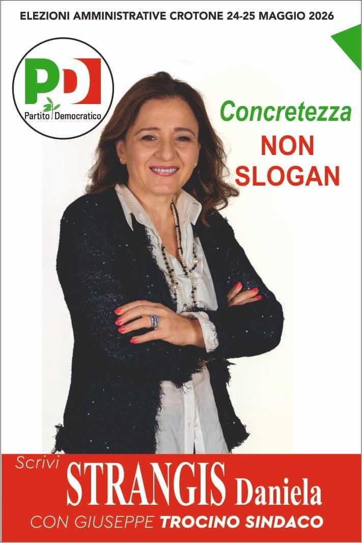 Campaign poster Daniela Strangis