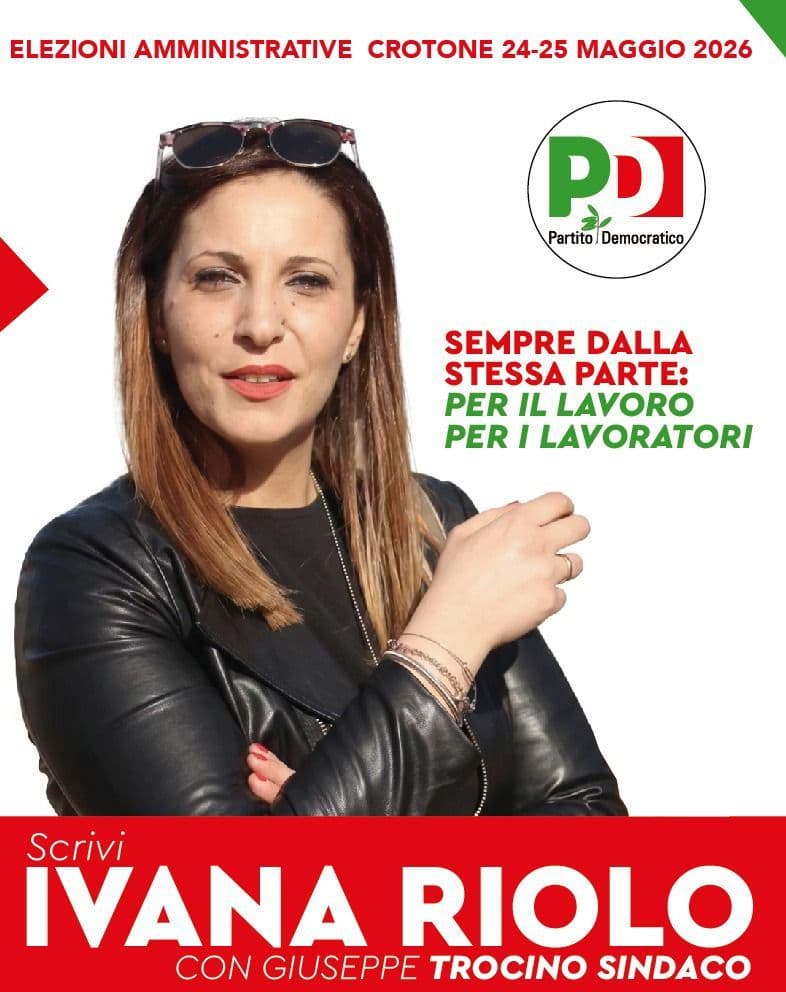Manifesto elettorale Ivana Riolo