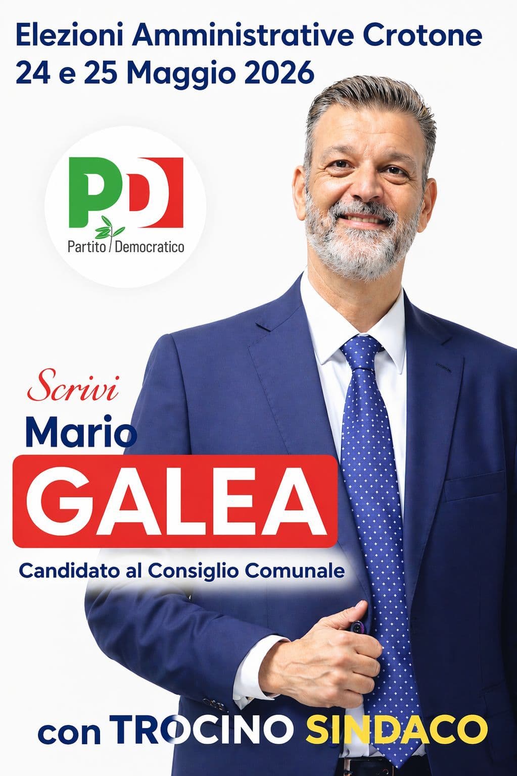 Manifesto elettorale Mario Galea