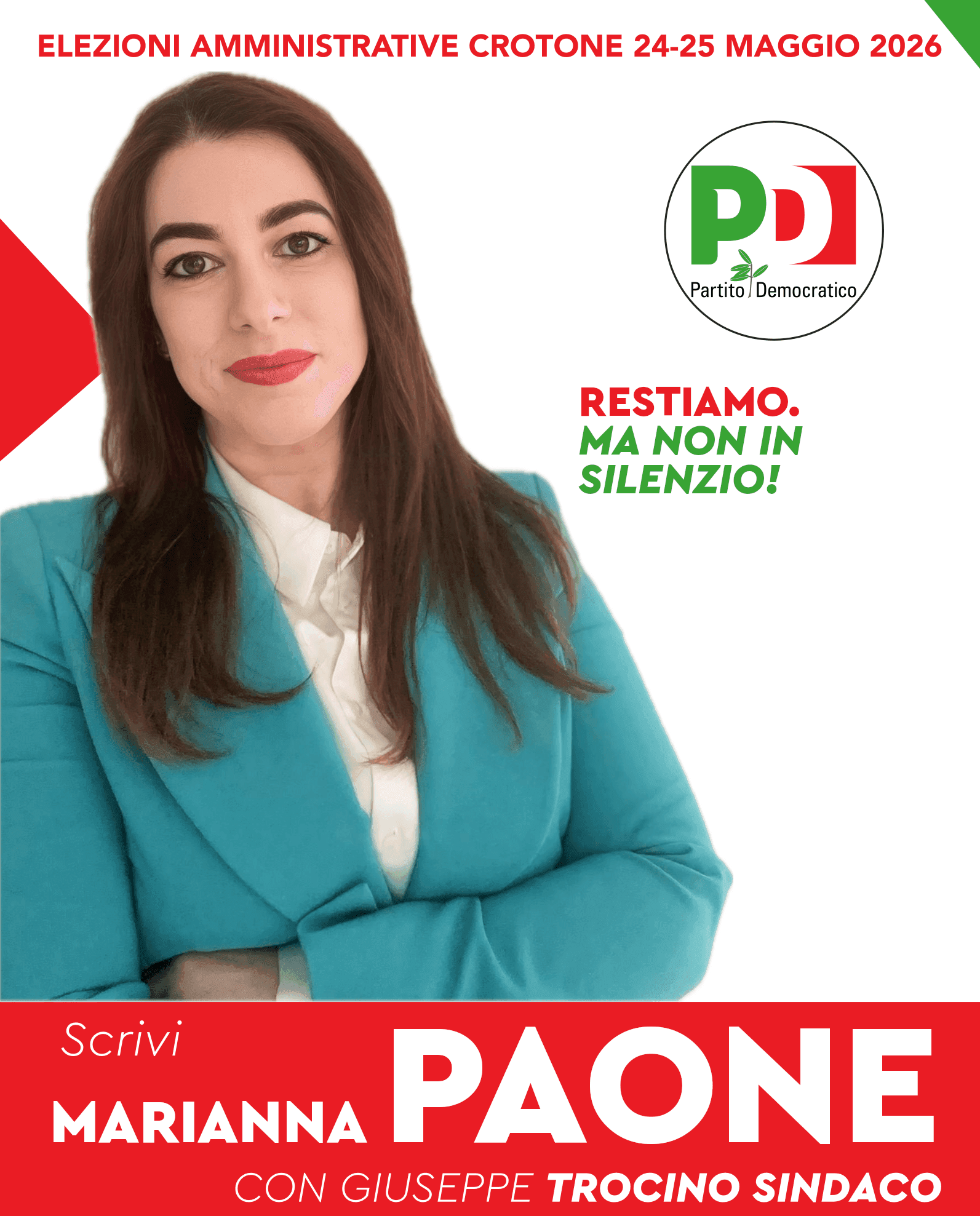 Campaign poster Marianna Paone