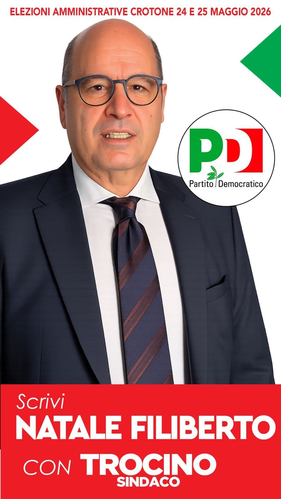 Manifesto elettorale Natale Filiberto