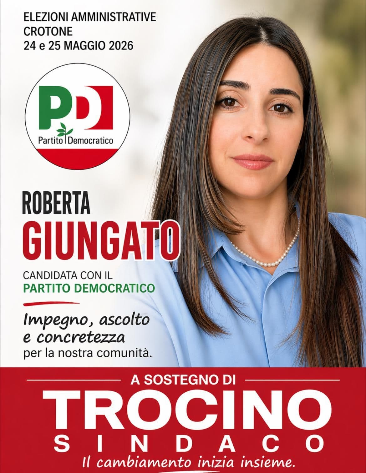 Campaign poster Roberta Giungato