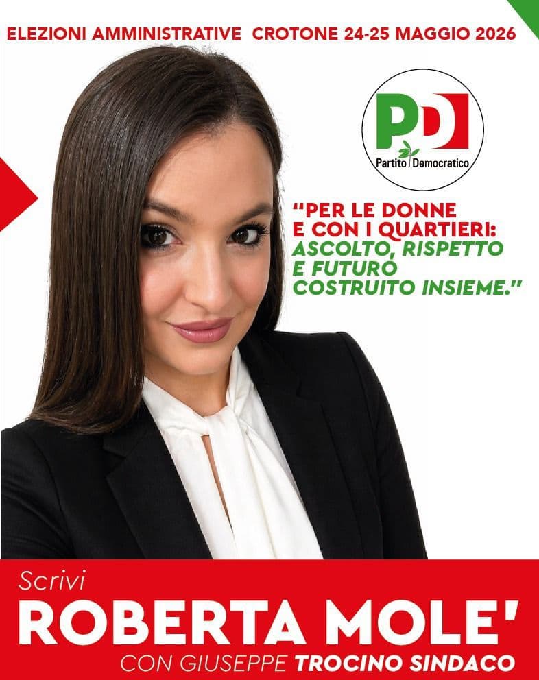 Manifesto elettorale Roberta Molè